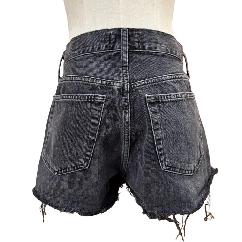 Agolde Parker Cut Off Jean Short In Crash Size 26 - Picture 4 of 9